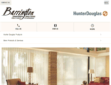 Tablet Screenshot of barringtondraperies.com